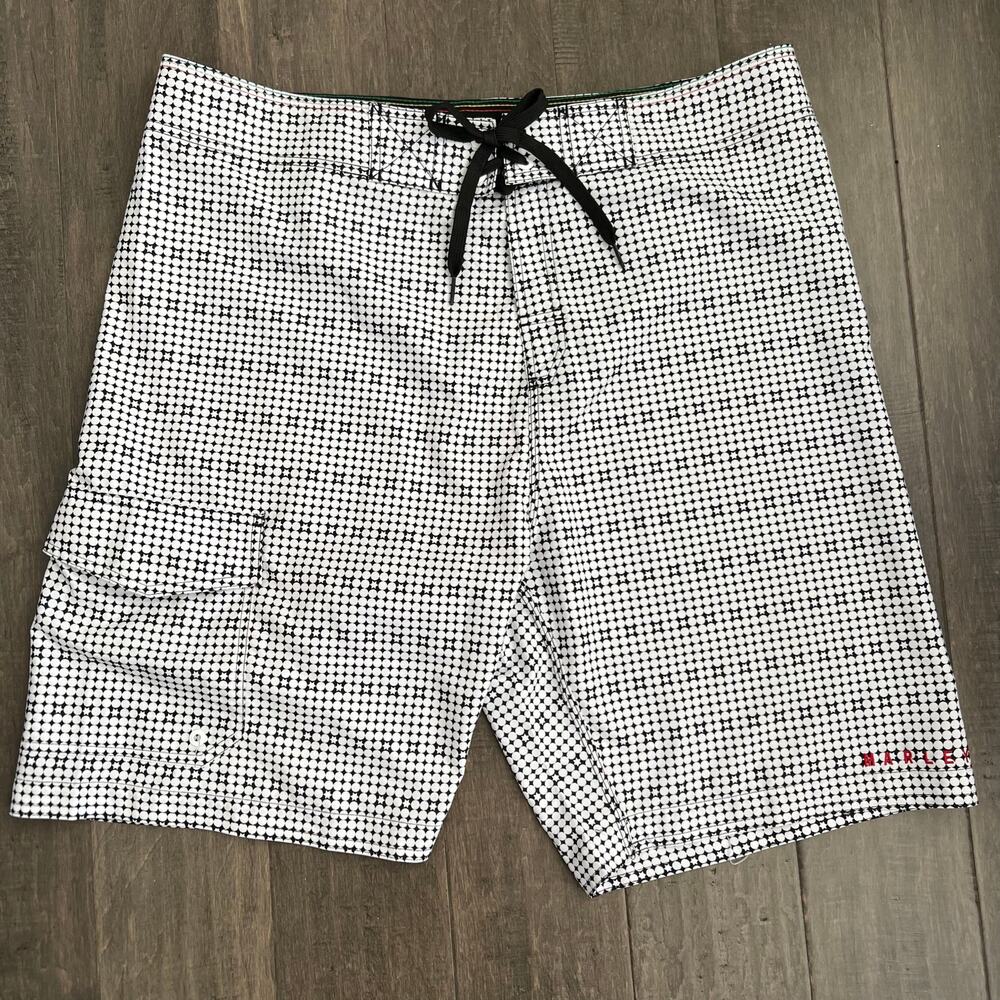 Bob Marley Six Point Star Shorts Board Shorts 36x9
